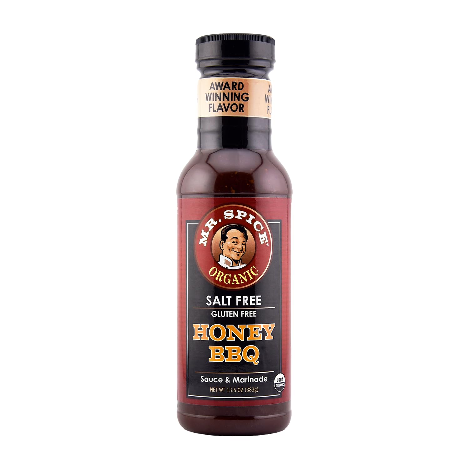 Mr. Spice Organic - Salt Free Sauce (13.5 Ounce (Pack of 1), Honey BBQ)
