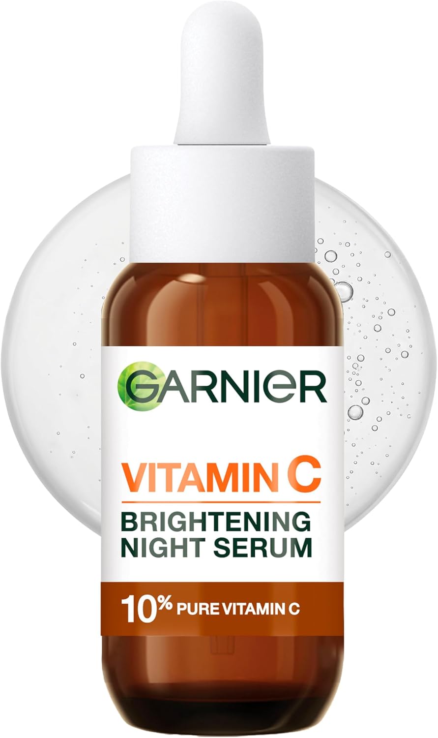 Garnier Targeted Anti Dark Spot Night Serum, Vitamin C & Hyaluronic, 30ml