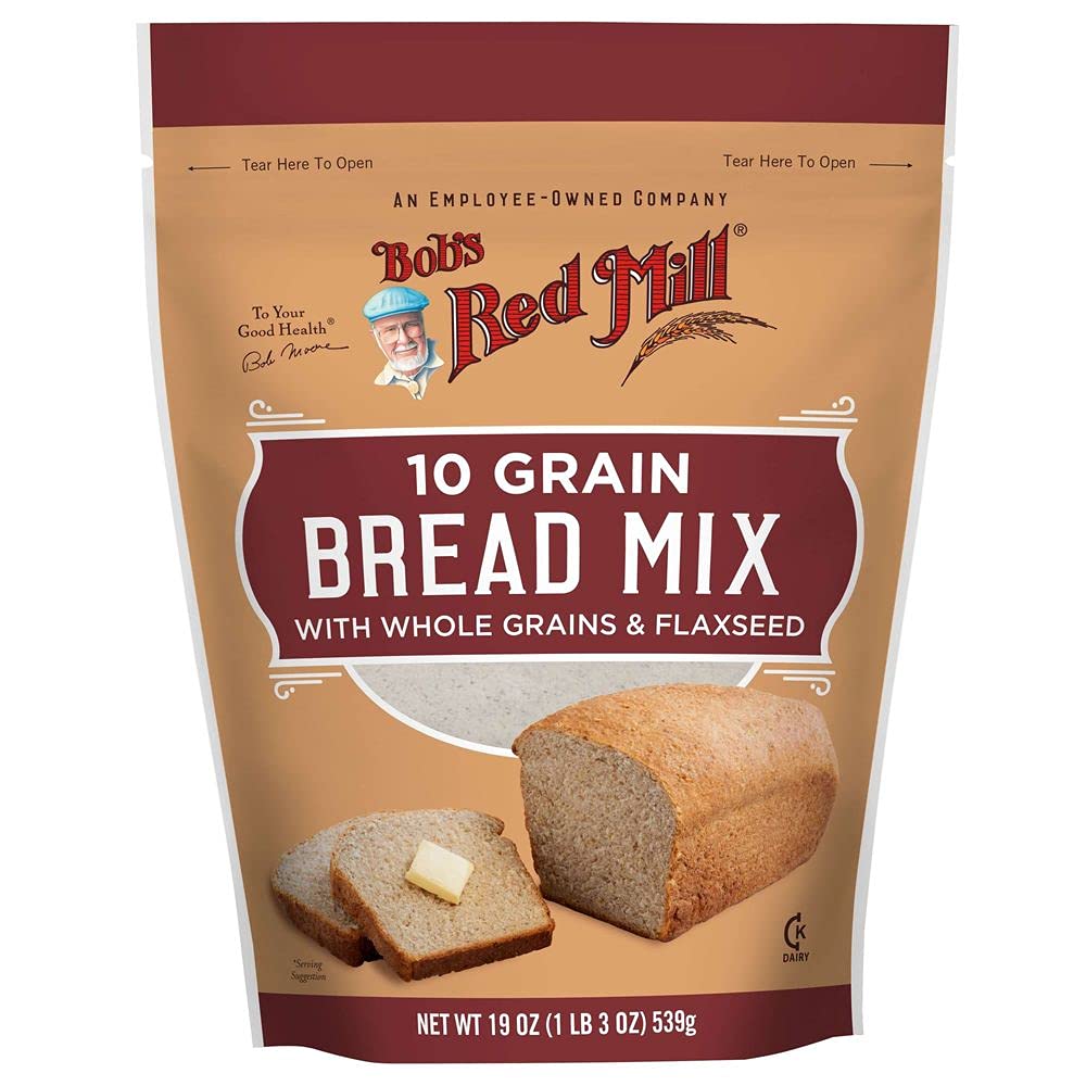 Bobs Red Mill 10 Grain Bread Mix, 19 Oz (Pack of 4)