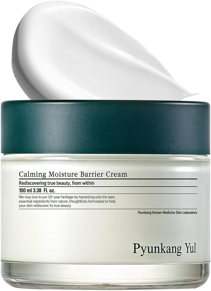 [PKY] Pyunkang Yul Calming Moisture Barrier Cream Instantly Soothes Sensitive Skin, Hyaluronic Acid & Ceramide for Hydration, Vegan, Korean Skincare (3.4 Fl. Oz, 100ml)