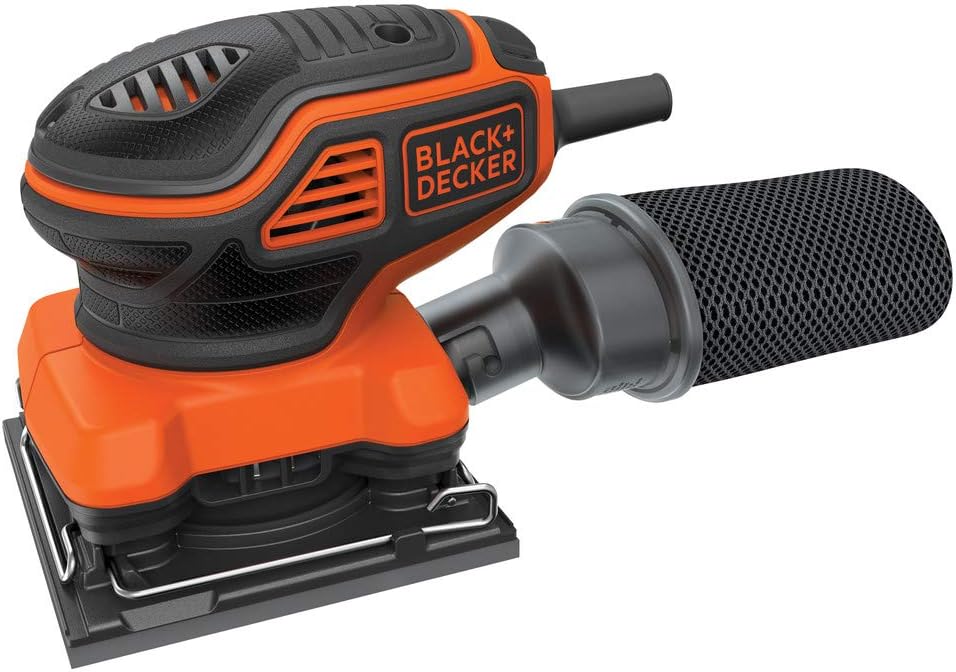 BLACK+DECKER 2.0 Amp Electric 1/4 Sheet Orbit Sander (BDEQS300)