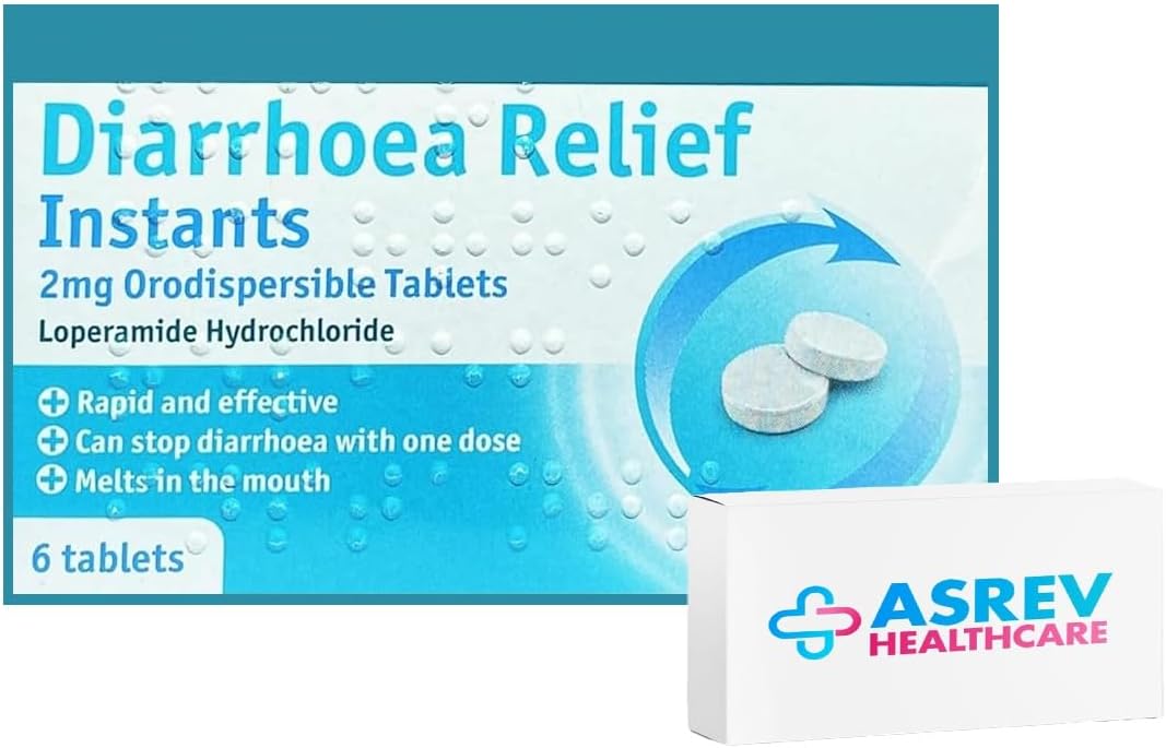 Numark Diarrhoea Relif Instants 2mg Orodispersible Tablets Loperamide Hydrochloride - 6 Tablets