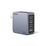 UGREEN Nexode Pro 160W USB C Charger Block, 4-Port PD 3.1 GaN Charger Fast PPS Laptop Charger for MacBook Pro 16'' M2, Pixelbook, Dell XPS, iPad Pro, iPhone 16/15, Galaxy S23, Pixel 8, Steam Deck