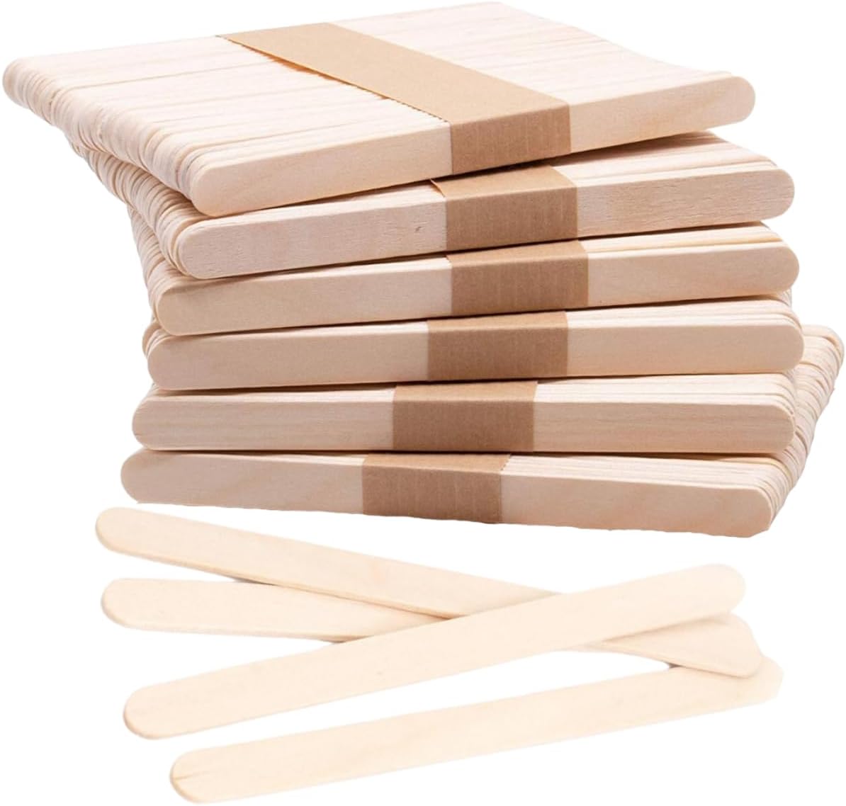 300 Lolly Sticks for Craft, Lollipop, Wood, Smooth, Wooden114mm Lollypop, Ice, Crafts, Popsicle
