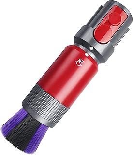 Traceless Scratch-free Dusting Brush Compatible with Dyson V7 V8 V10 V11 V12 V15 Gen5 detect and Gen5 outsize Vacuum Cleaners, Handy Self-cleaning Soft Bristles NOT for SLIM Series