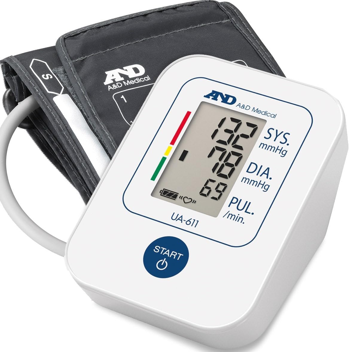A&D Medical UA-611 Blood Pressure Monitors - NHS Supplied - Tested for Accuracy with Clinical Validation - BP monitor with universal cuff 22cm to 32cm Blood Pressure Machine