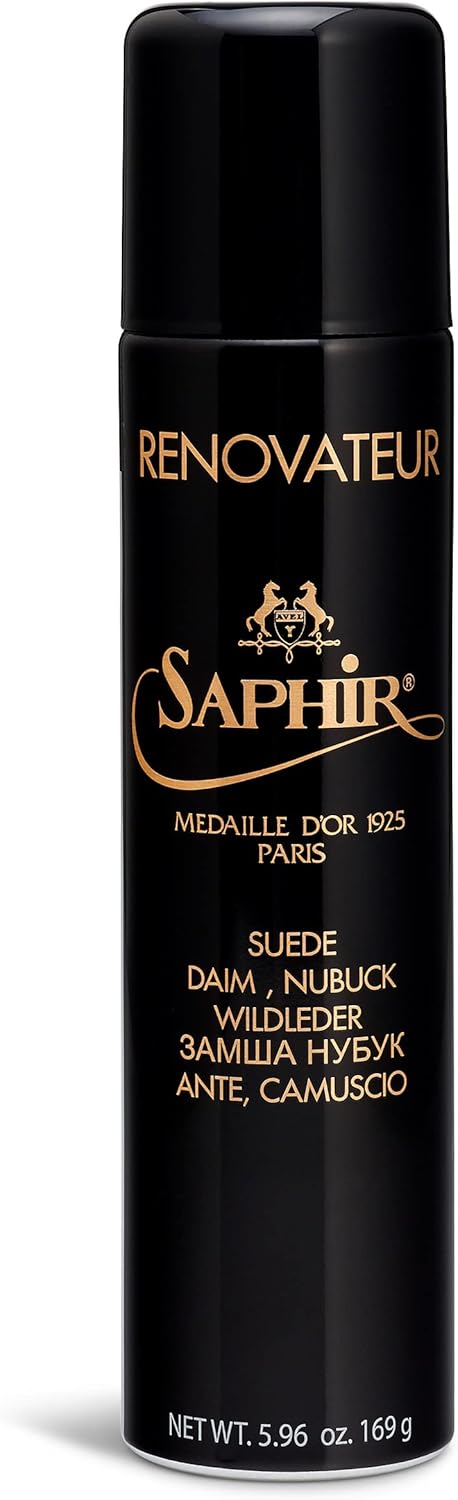 SAPHIR Medaille d'Or Suede Renovator - Protects and Recolors Suede Shoes, Boots, Handbags, Shoe -