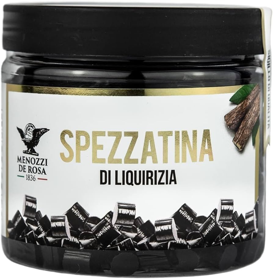 Menozzi De Rosa - Pure Liquorice Pellets 150g Tin | Pure Italian Liquorice of Calabria