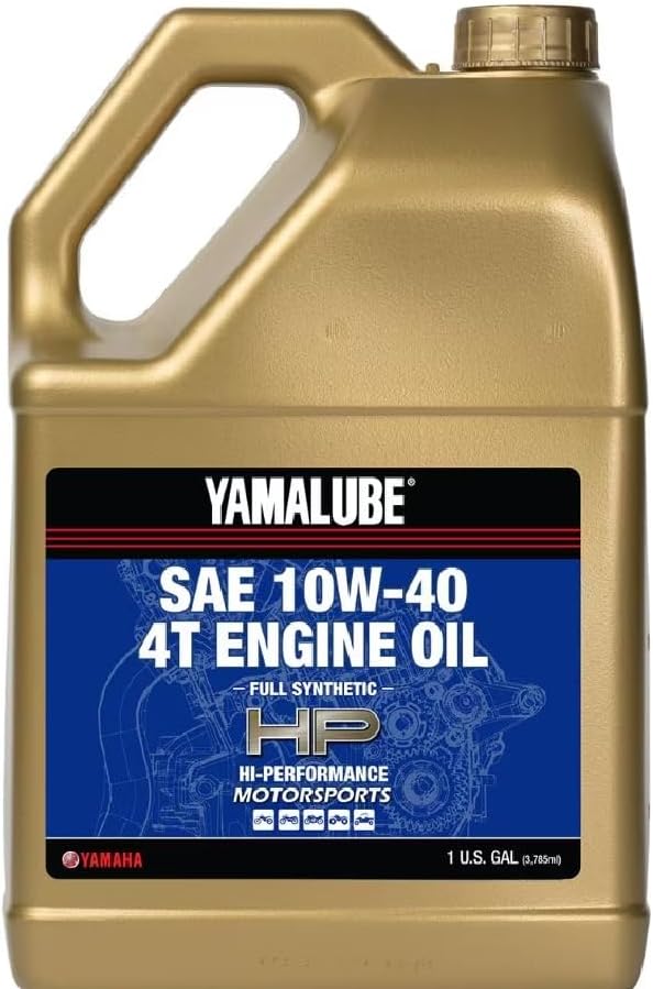 Yamaha Yamalube Hi Performance Full Synthetic 4T Engine Oil- 1 Gallon, #ACC-10W40-FS-XX