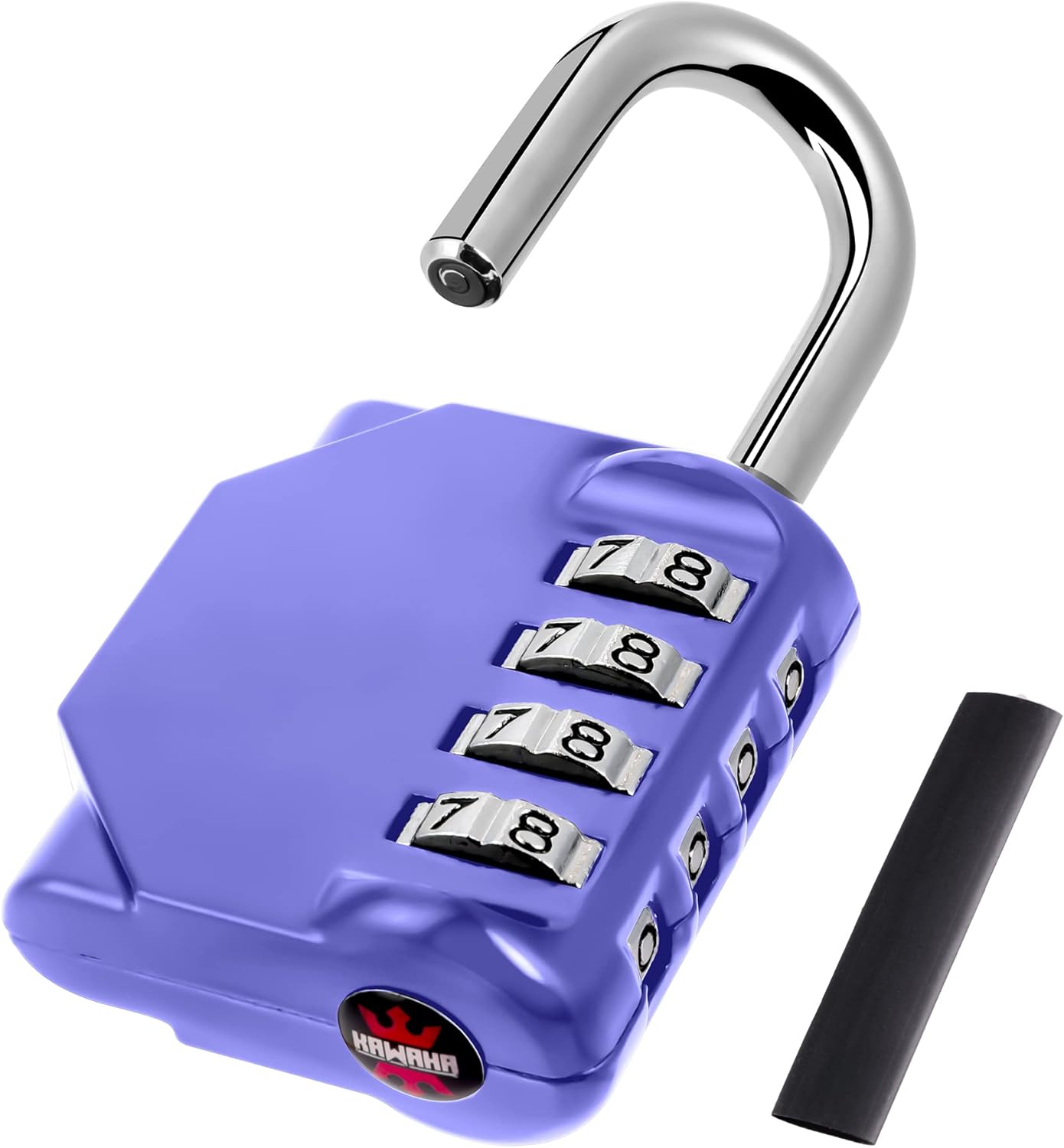 KAWAHA CL11AS Combination Lock, 4 Digit Outdoor Combination Padlock Set Your own Combination for Gym Locker Lock, School, Gates, Doors, Toolbox, Hasps and Storage
