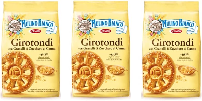 3X Mulino Bianco Girotondi Italian Biscuits Cookies 350g