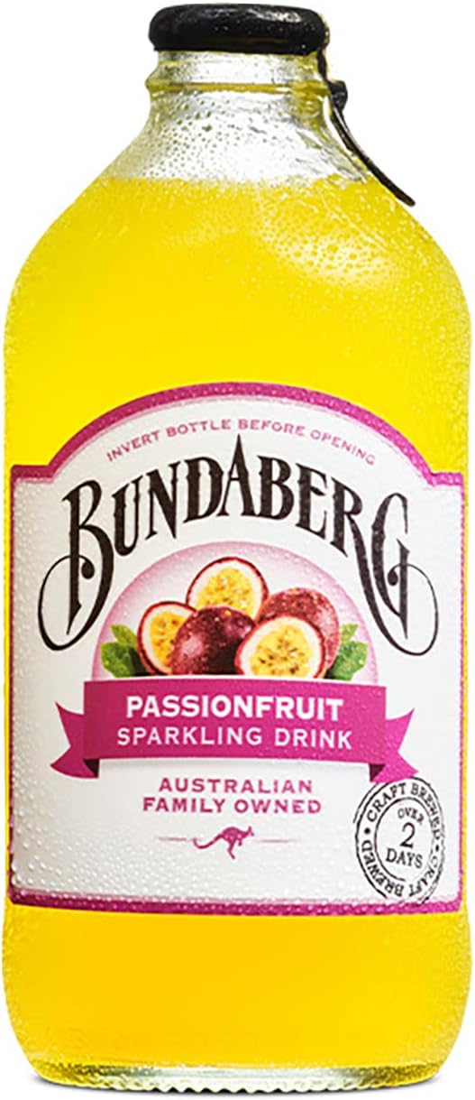 Bundaberg Passionfruit Sparkling Drink, 12 x 375 Milliliters
