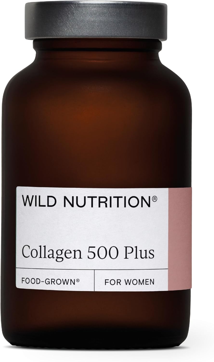 WILD NUTRITION Food-Grown® Collagen 500 Plus | 500 Dalton Weight peptides for Optimal Absorption | Collagen-synthesising Mesoporosil® | Hydrolised Marine Collagen | Vitamin C, Vitamin E, Biotin