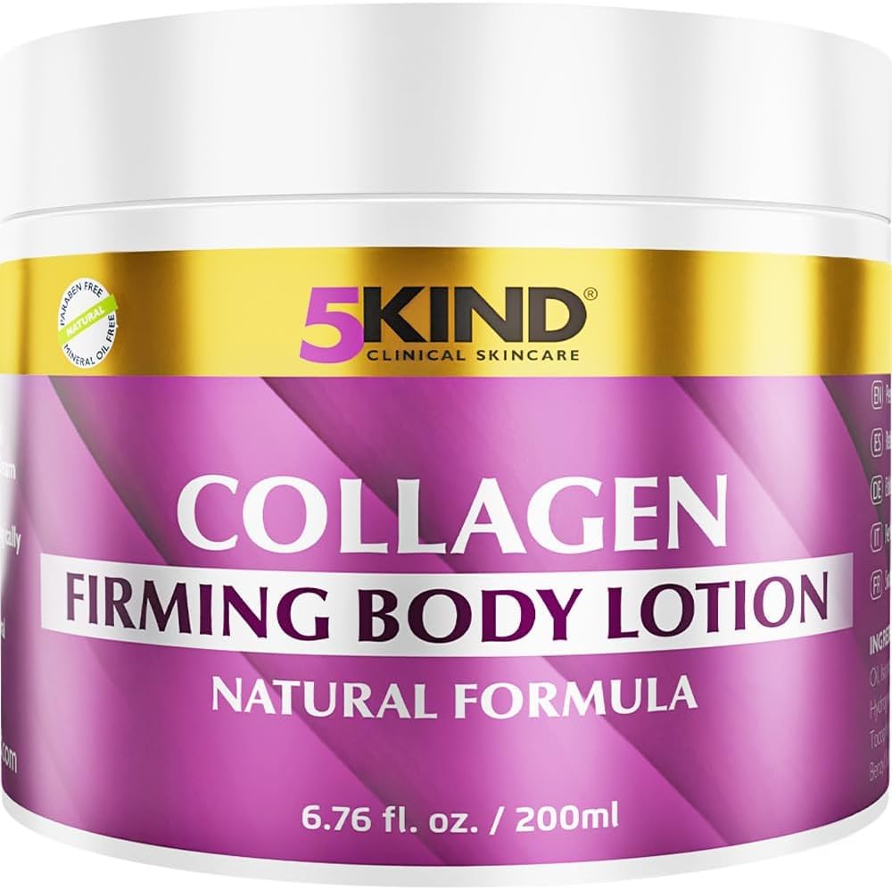 5kind Collagen Firming Body Lotion 200ml - Collagen Body Cream for Women - Luxury Collogen Firming Cream - Neck Firming Cream for Loose Skin