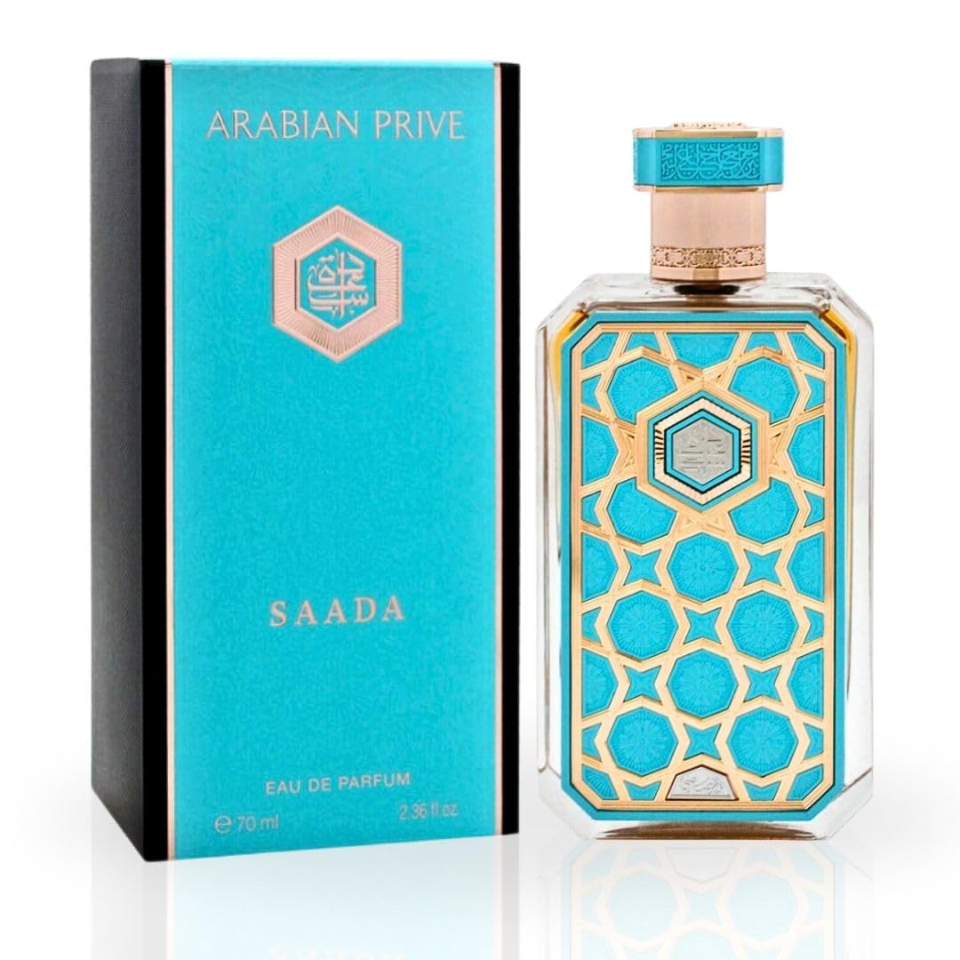 RASASI Arabian Prive Collection Saada Eau De Parfum For Women Spray 70ML (2.36 OZ) Arabian Perfume For Women Fruity And Floral Fragrance, Long Lasting Perfume For Women, Luxurious Feminine Scent