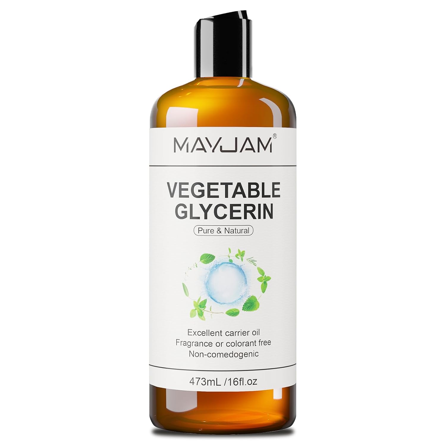 MAYJAM 100% Natural & Pure Vegetable Glycerine for Skin Care, 16 Fl oz