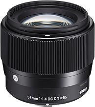 Sigma 56mm for E-Mount (Sony) Fixed Prime Camera Lens, Black (351965)