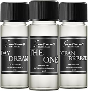 Hotel Collection Diffuser Oils | Aromatherapy Fragrances Inspired by 5-Star Hotels | Luxurious Scents with Notes of Cardamom, Tuscan Leather, and Sandalwood (20ml, Top 3 Scents)