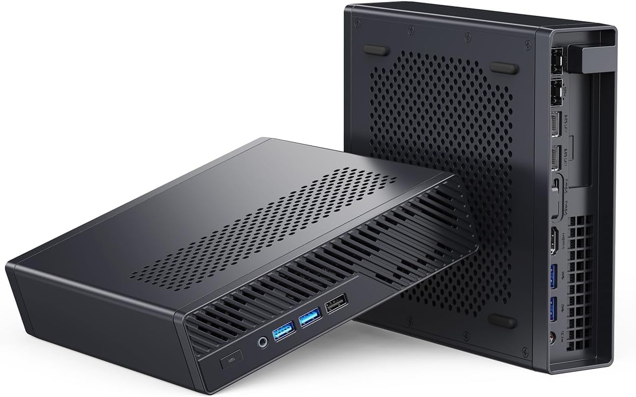 MINISFORUM MS-A2 Mini Workstation AMD Ryzen 9 9955HX(16C/32T, up to 5.4GHz) 32GB RAM 1TB SSD Mini PC, HDMI/2xUSB-C Triple Display Mini PC, 2x2.5G LAN Port|10G SFP+ Port, Support M.2 2280/22110/U.2 SSD