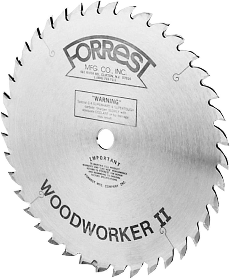 Forrest WW10407100 Woodworker II 10-Inch 40-tooth ATB .100 Kerf Saw Blade with 5/8-Inch Arbor