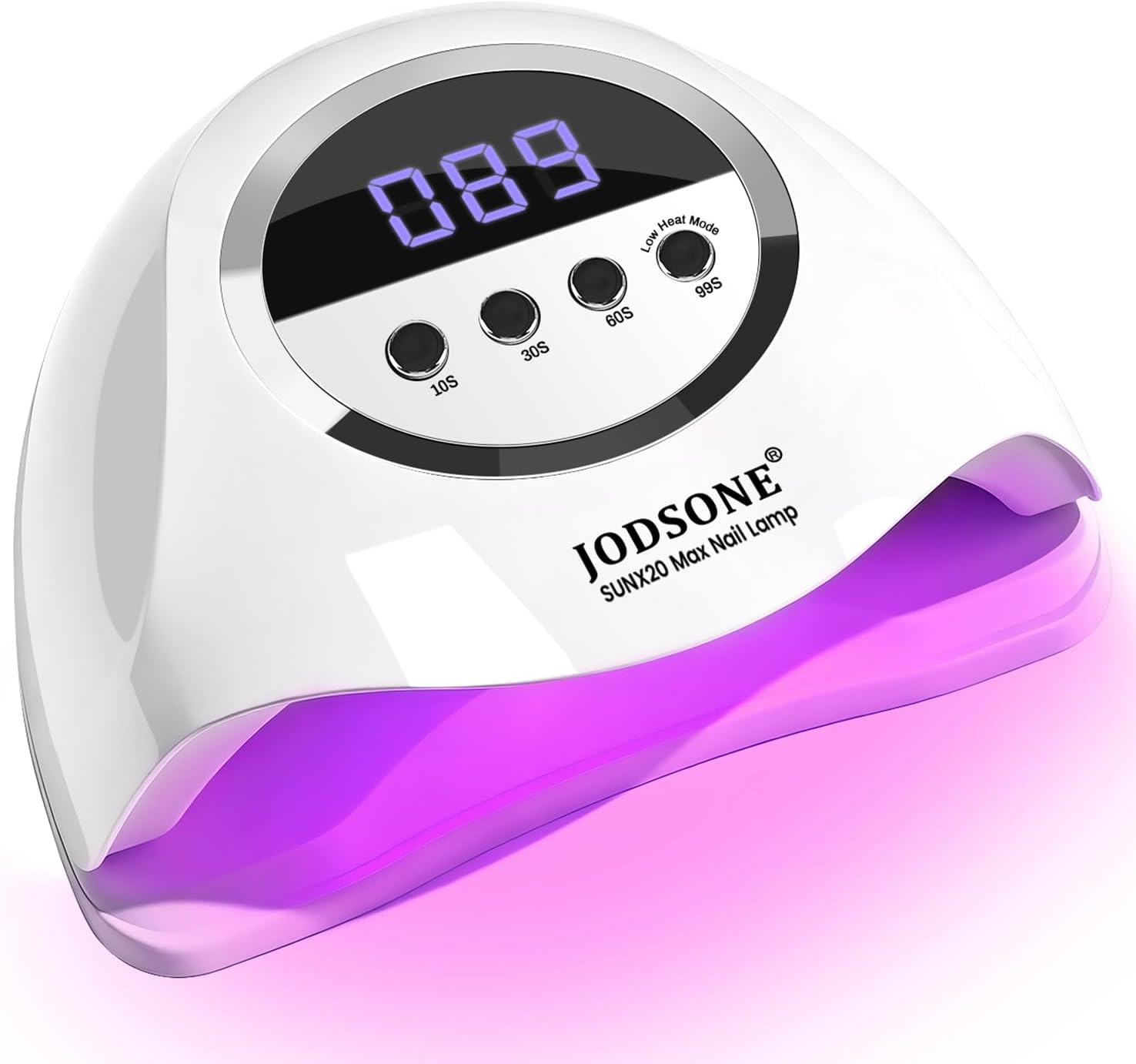 JODSONE 320W UV Nail Lamp with 72 Dual Light Source red Light Beads,Professional Nail Dryer for Gel Polish Curing Light Machine, with Automatic Sensor and LCD Display for Home and Nail Salon