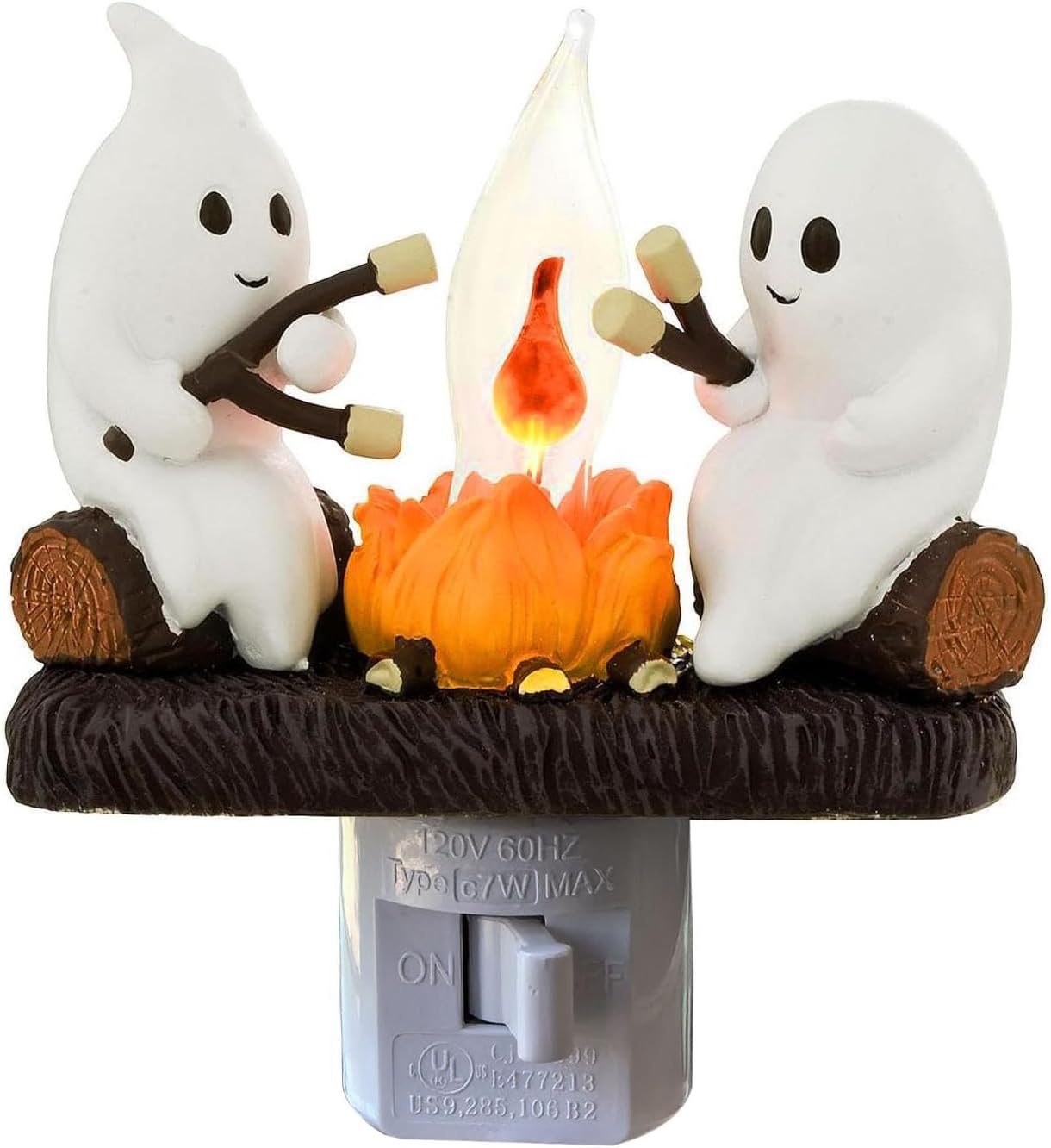 Ghost Flickering Campfire Flame Halloween Nightlight