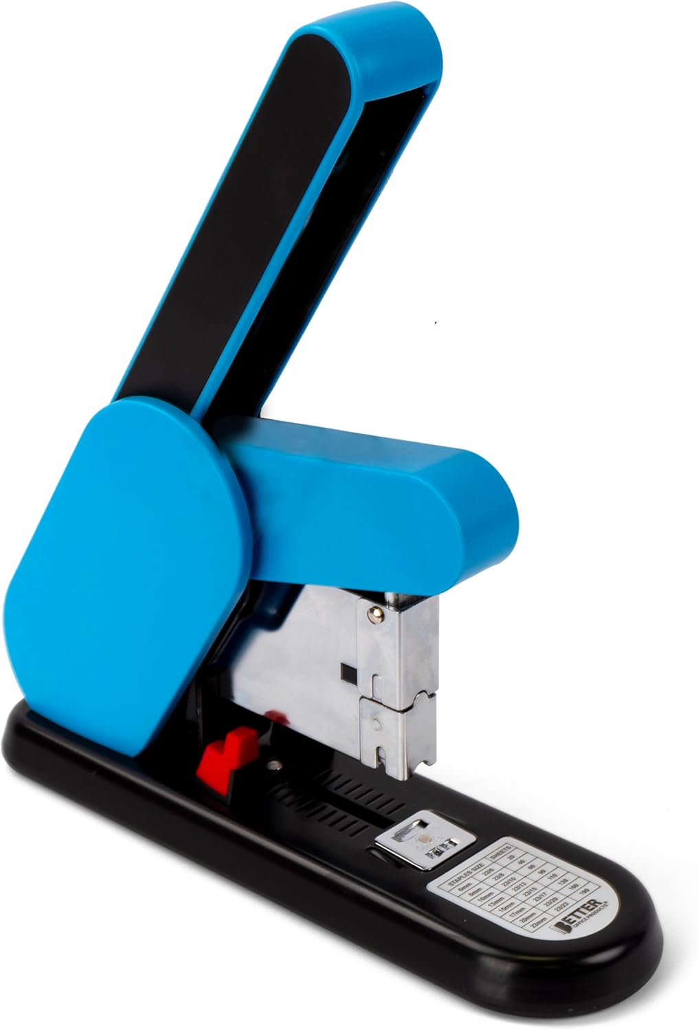 Heavy Duty Modern Stapler, Effortless Lever, 190 Sheet Capacity, 2,000 Heavy Duty Staples Included, Desk Stapler, Large Commercial Office Stapler, by Better Office Products