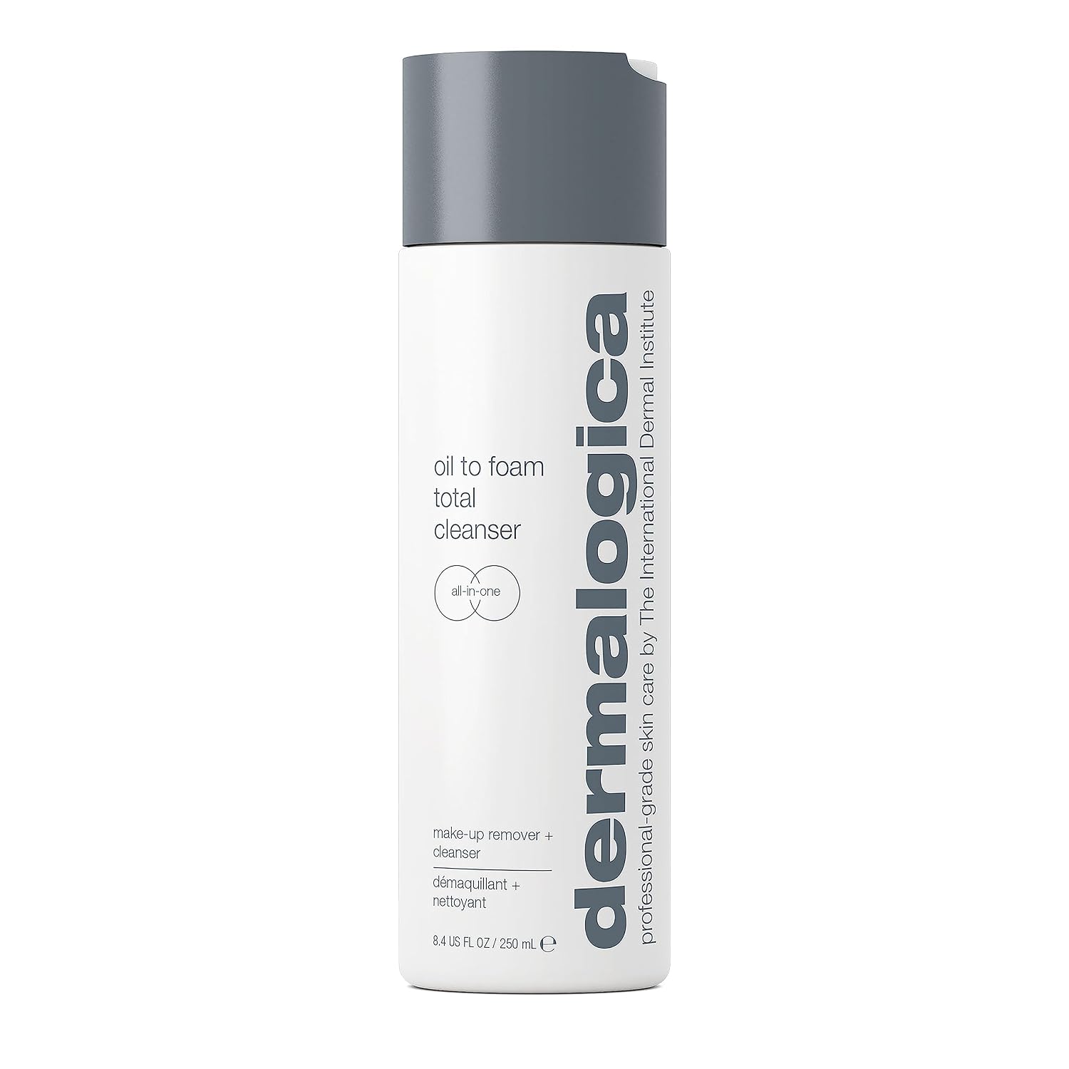 Dermalogica Oil To Foam Total Cleanser, Makeup Remover Face Wash, 8.4 fl oz | Oil to Foam Cleanser That Removes Makeup and Sunscreen in One Step, with Sea Buckthorn Oil and Prebiotic