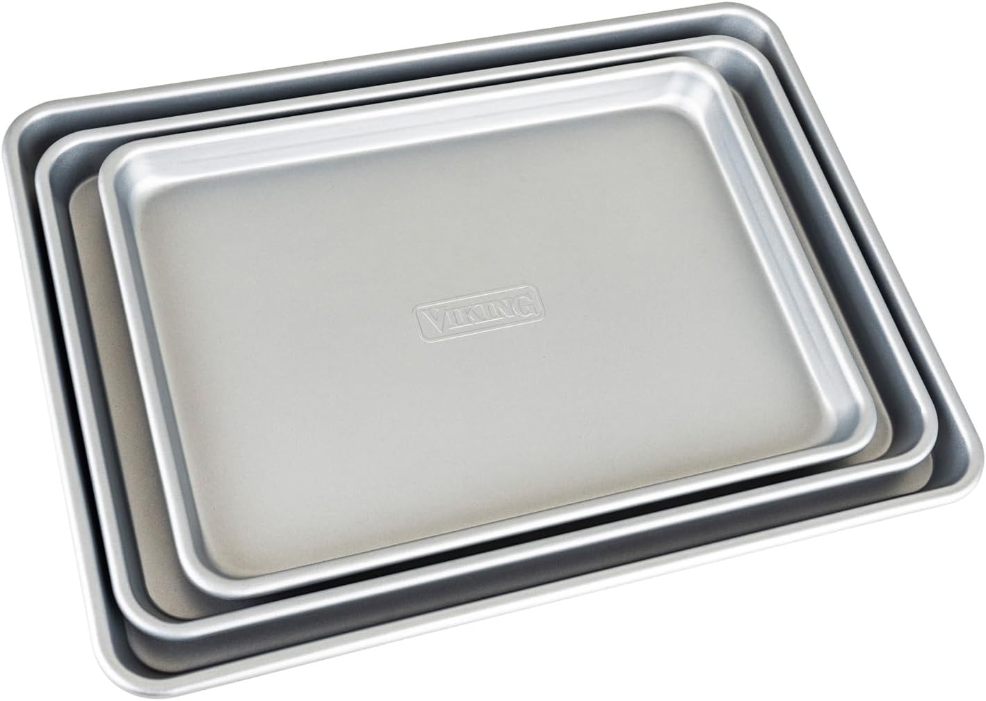 Viking Culinary Nonstick Baking Sheet 3 Piece Set, Large, Medium and Small, Aluminized Steel, 0.8. mm Gauge