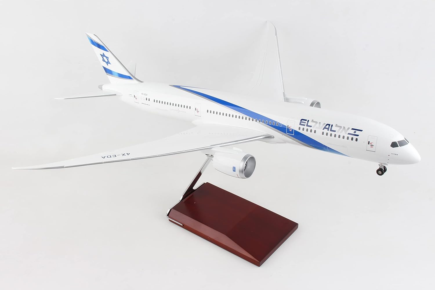 Skymarks Daron El Al 787-9 1/100 w/Wood & Gear SKR9007