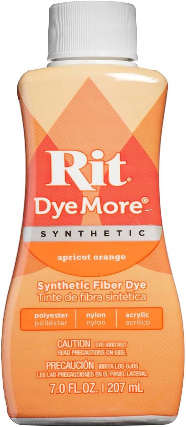Rit DyeMore Liquid Dye, Apricot Orange 7 Fl Oz (Pack of 1)