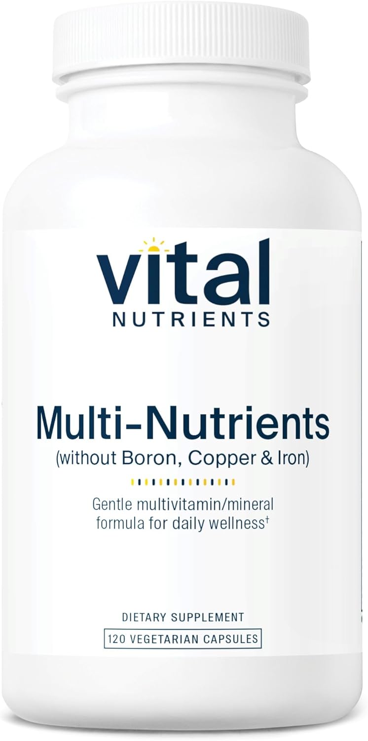 Vital Nutrients Multi-Nutrients 5 Ultra Antioxidant Formula | Boron, Copper, and Iron Free | Vegetarian Daily Multivitamin and Mineral | Gluten, Dairy, Soy Free | Non-GMO | 120 Capsules