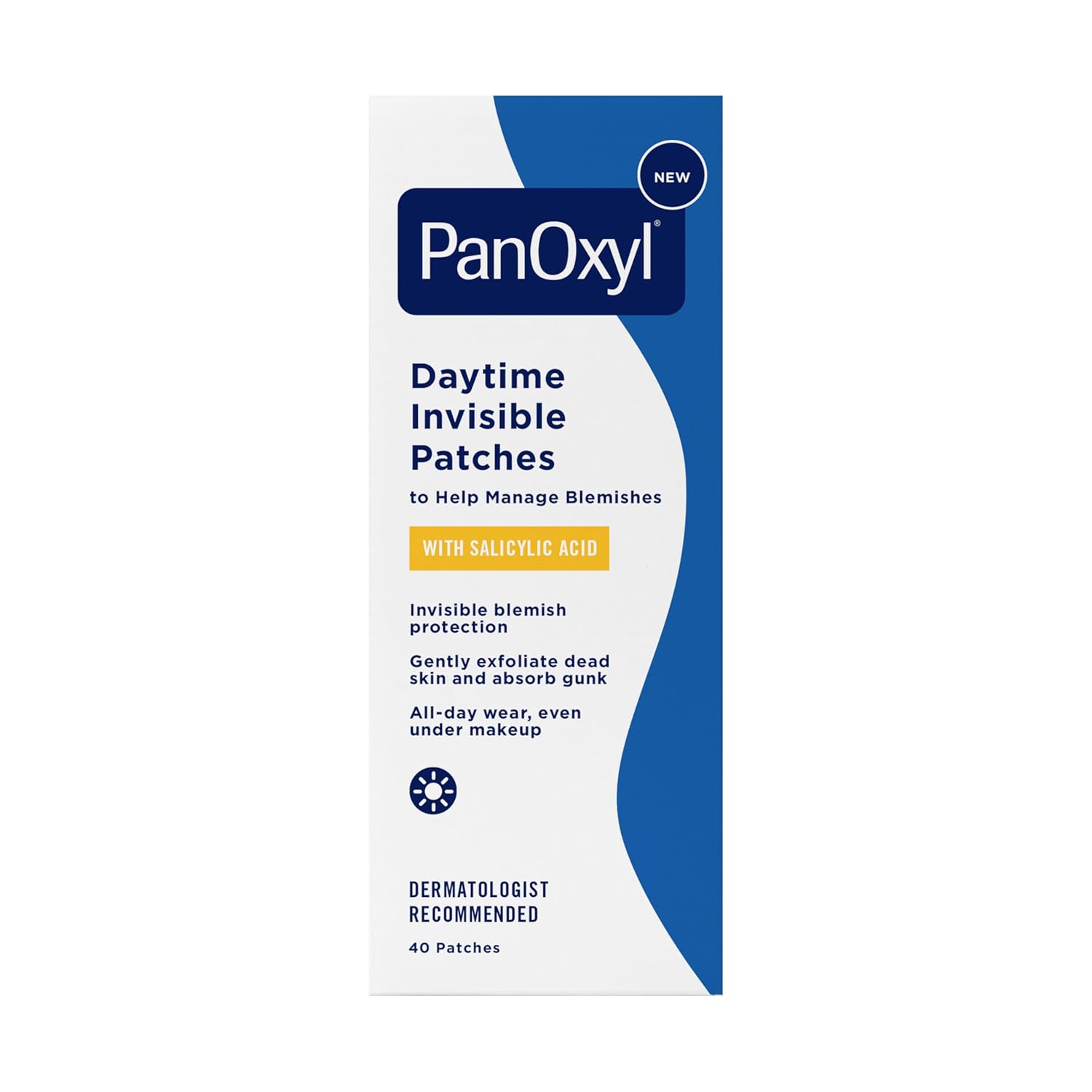 PanOxyl Daytime Invisible Patches, Blemish Protection, Latex-Free 40ct