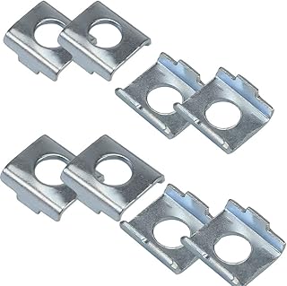 8 Pack Training Wheels Vertical Bracket for Children's Bicycle Stabiliser Support Bar Rod Locating Mount Plate Gasket 23mm+25mm Universal for Kids Bike Auxiliary Rubber Flash Mute Wheel