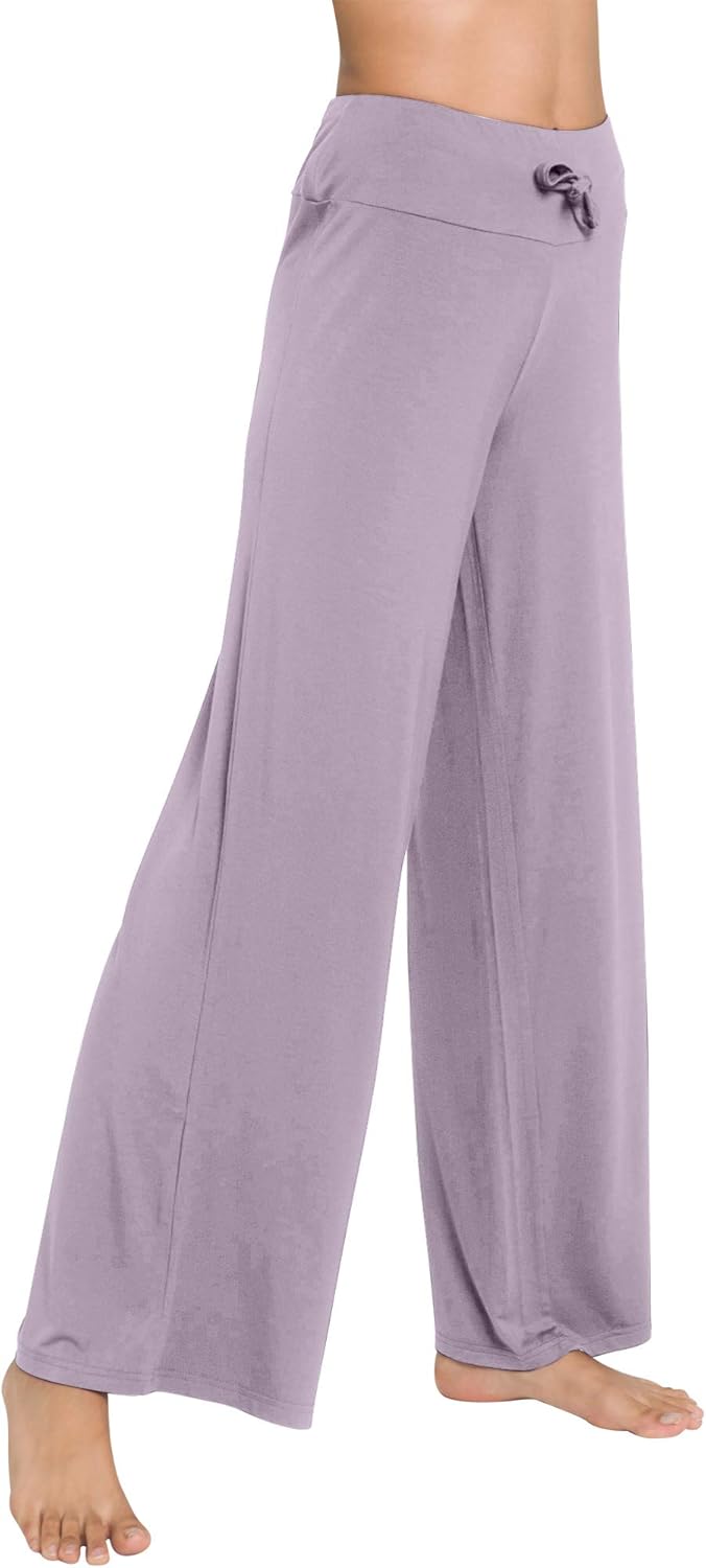 WiWi Pajama Pants for Women Plus Size Pajamas Bottoms Wide Leg Lounge Soft Pj Sweatpants-Viscose Made from Bamboo S-4X