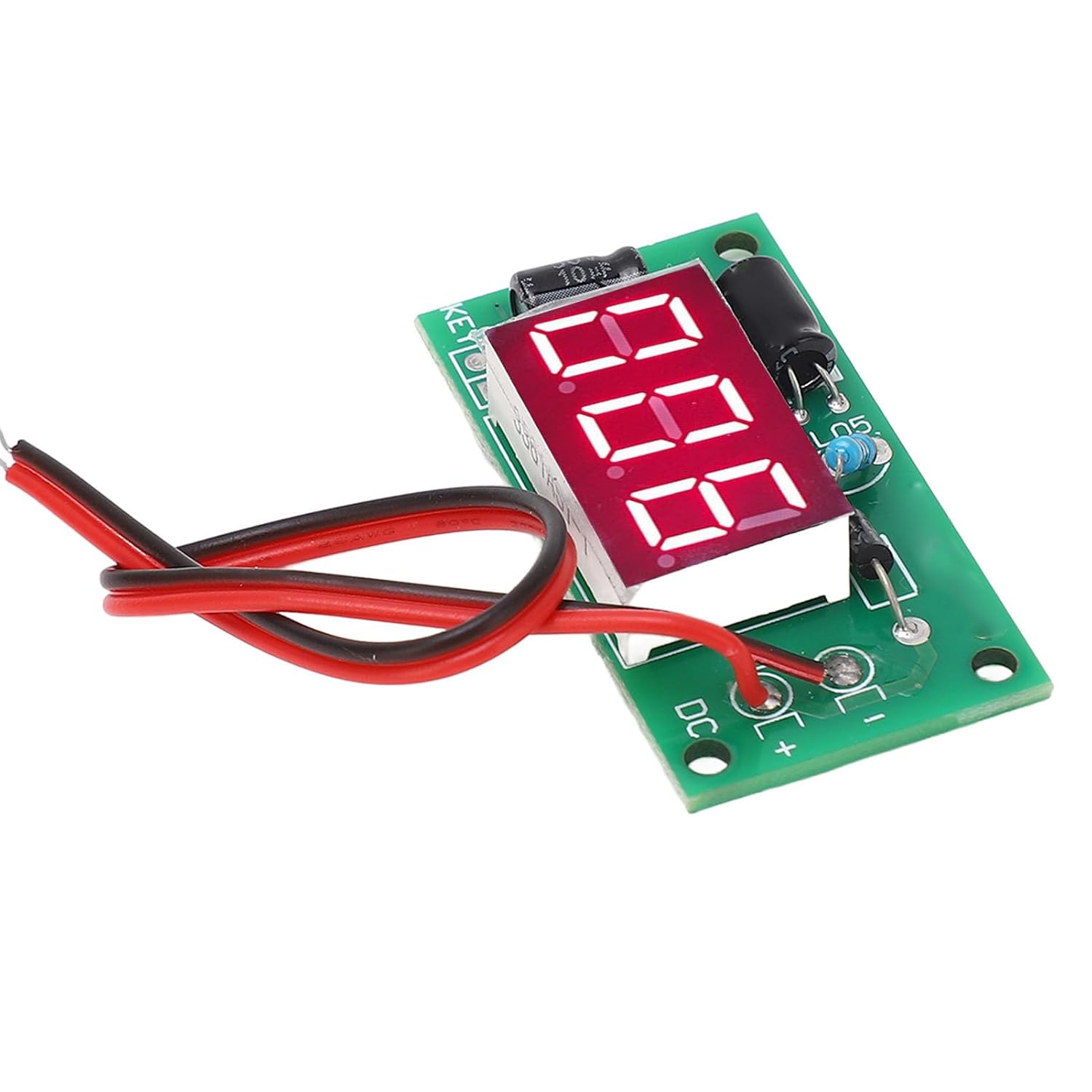 Headerbs 3 Digit Actuator Counter Module, Bright Red Display, Compact Size, PCB Electric Components for Test Measure Inspect Frequency Counters Electronics, with Clear (4-7V) (7-16V)
