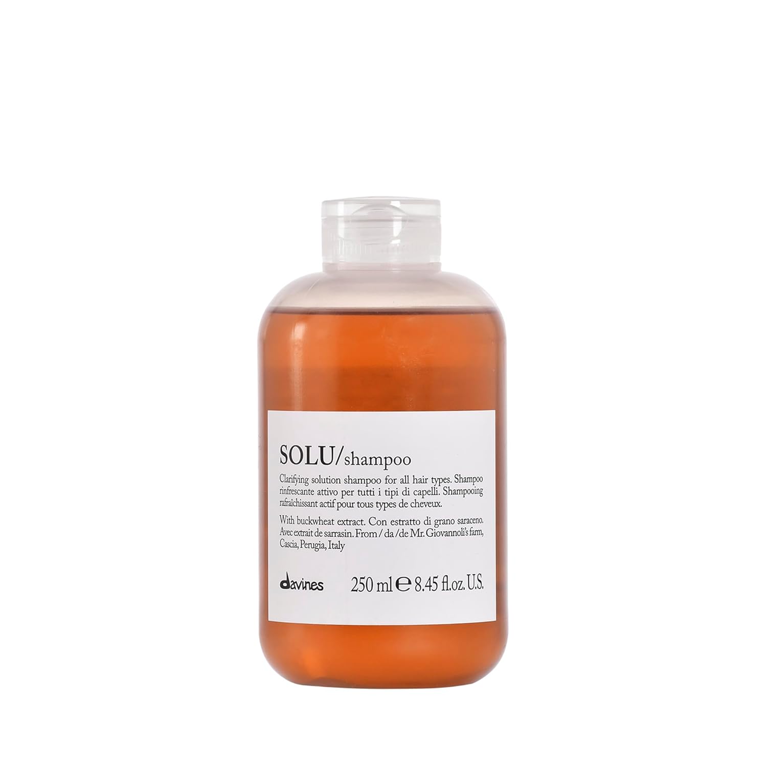 Davines SOLU Shampoo, Clarify And Remove Residue, Refresh Scalp And Leave Hair Shiny And Soft