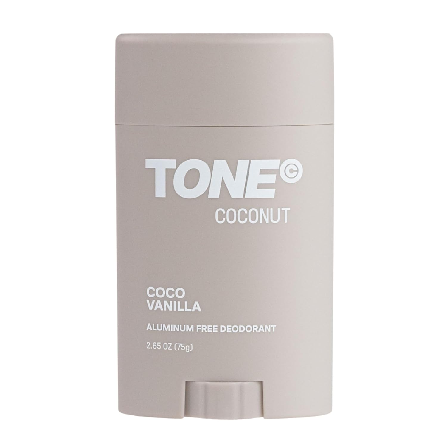 TONE Aluminum Free Deodorant for Men, 75g, Coconut Vanilla, Paraben Free Formula with up to 48-Hour Odor Protection, Dermatologist-Tested