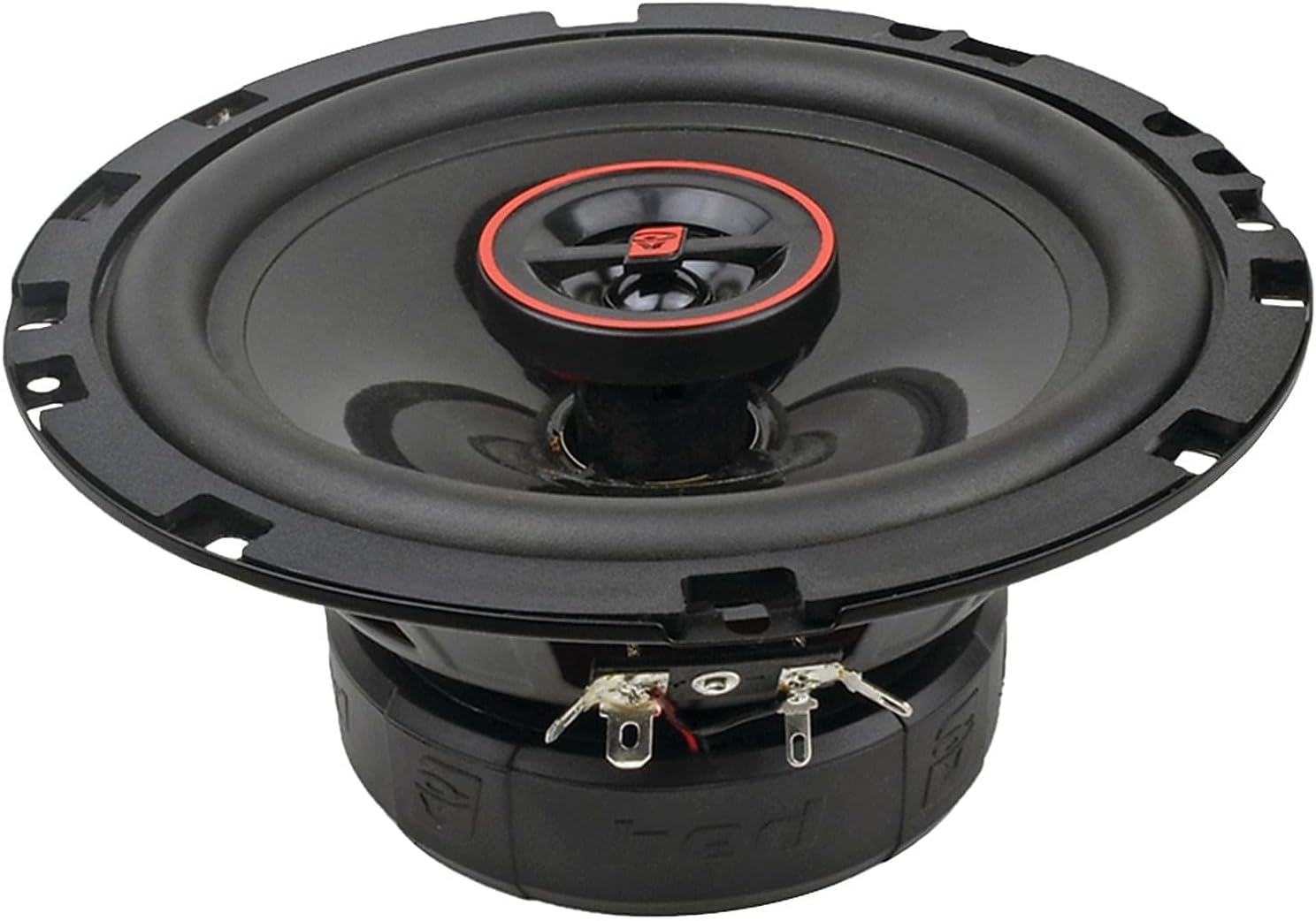 Cerwin Vega HED Series 6.5" 2-Way Coaxial Car Speakers, 4Ω, 60W RMS, Superior Sound Quality, Durable Steel Frame, Graphite Cone, Rubber Surround, PEI Tweeter, Ideal for Car Speaker H7652