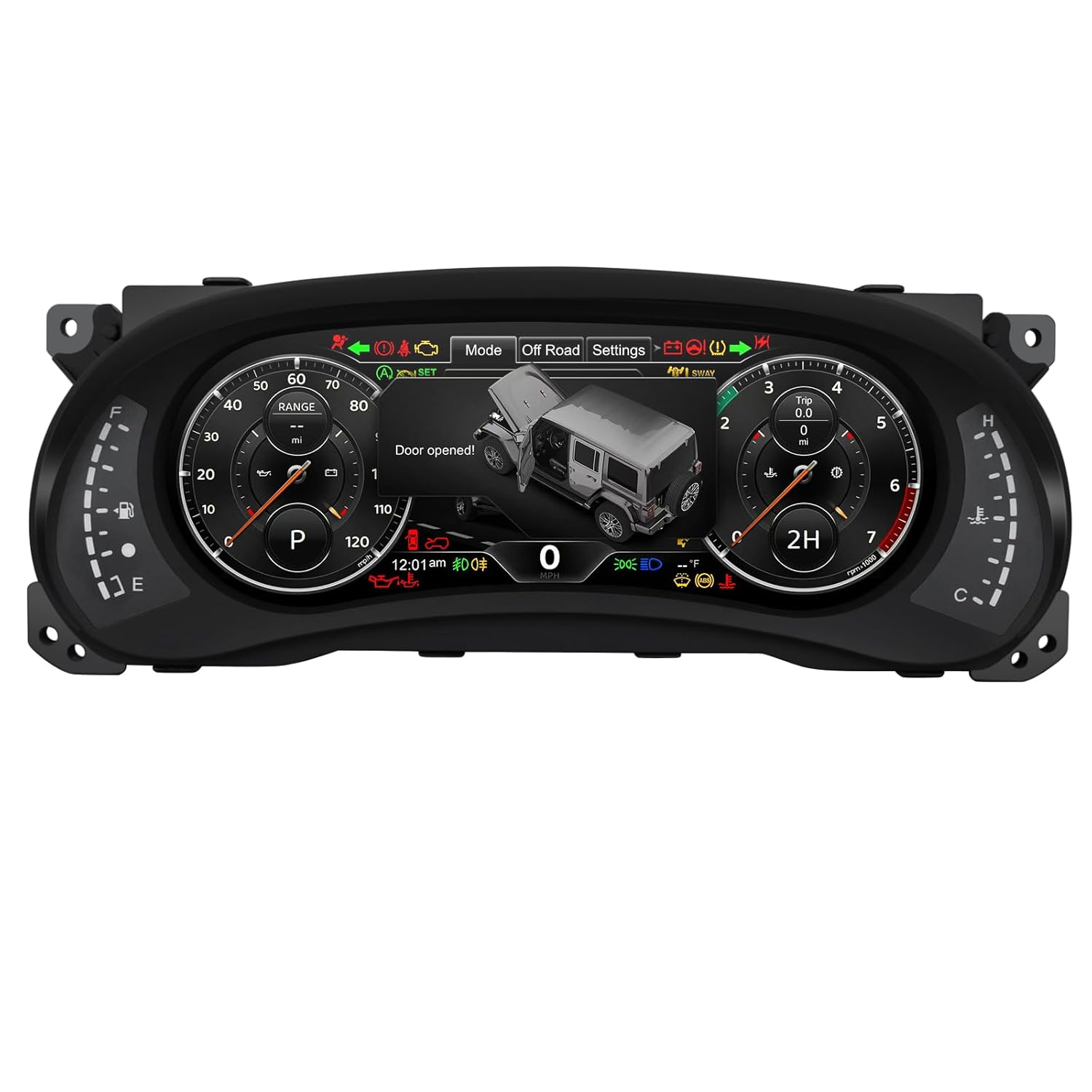 Meter Cockpit Digital Dash Cluster Easy Installation LCD Screen Driving Car Information Display,for Jeep Wrangler JK 2010-2018 Speedometer Instrument Upgrade