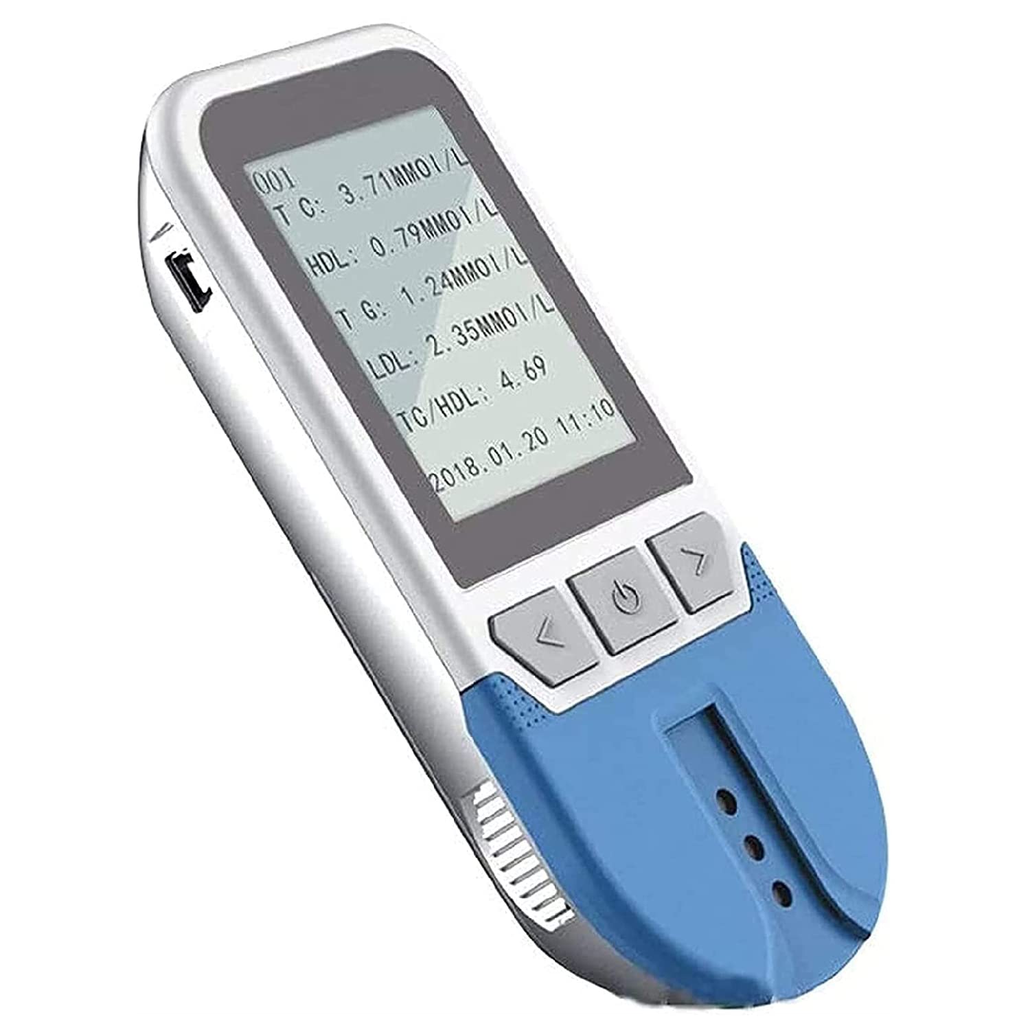 Blood Lipid Tester, Cholesterol Test Meter Lipid Test Meter Analyzer Cholesterol Test Kit, Multi-Function 5 In 1 TC TG HDL LDL, with 25 Strips, Home Lipid Analyzer, Quick Results