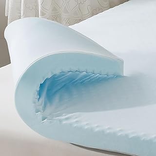 WhatsBedding 2 Inch Memory Foam Mattress Topper Queen Size, Soft Egg Crate Mattress Topper with Breathable Cover for Back Pain Relief, CertiPUR-US Certified