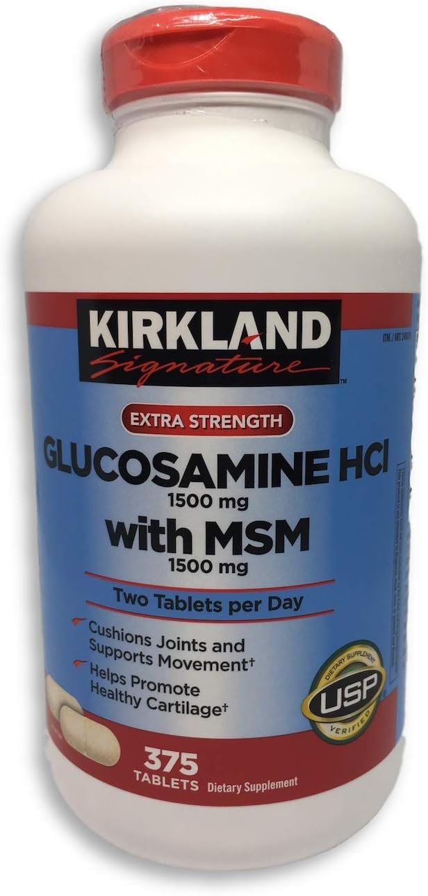 Kirkland Signature Glucosamine with MSM, 375 Tablets