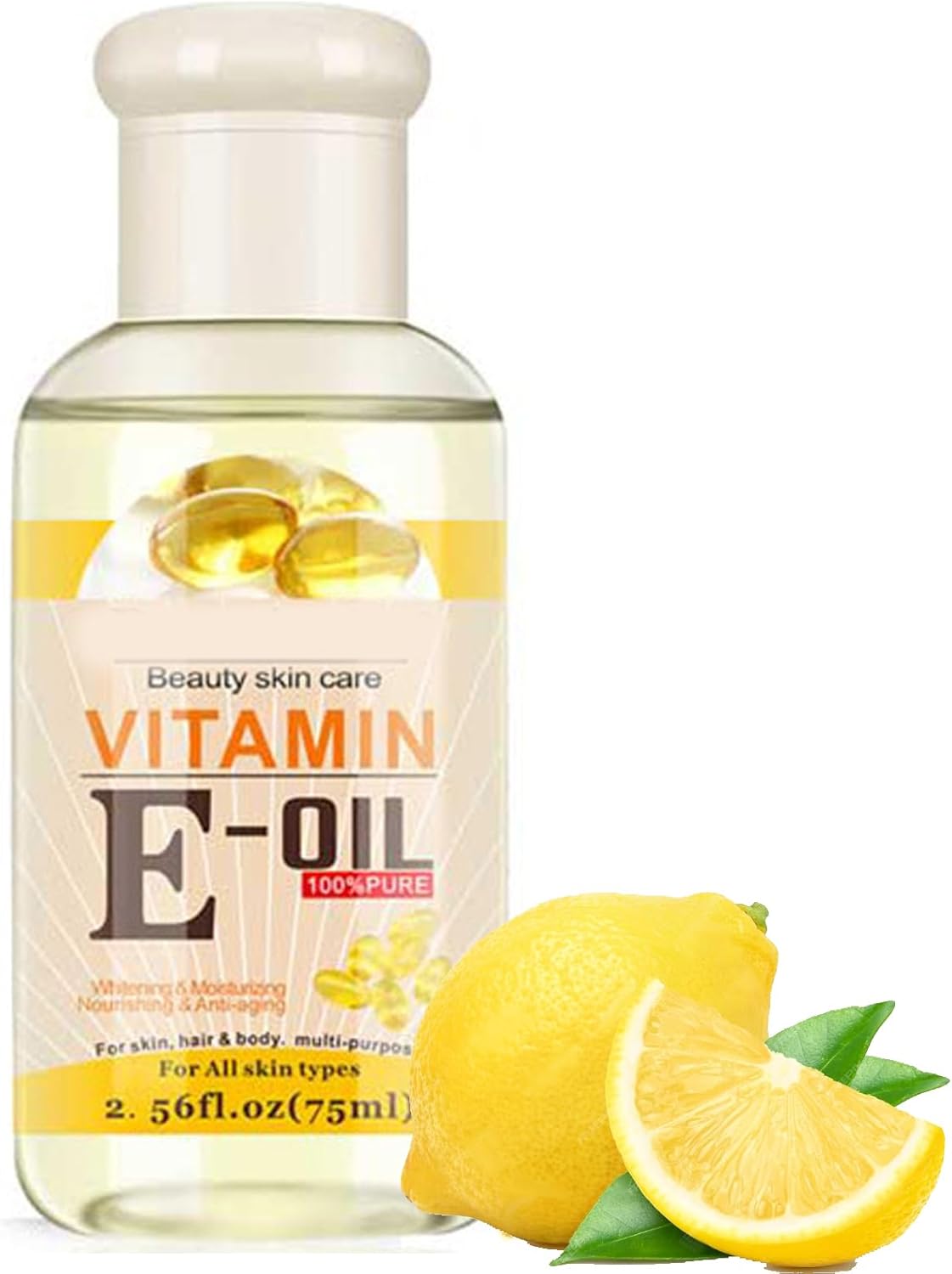Vitamin E Skin Oil,Anti Aging Face Oil and Serum,Face Massage Vitamin E Body Essence for Dry Skin,Antioxidant & Relieve Itchy,Hydrating Body Moisturiser-Gentle Massage Body-75ML