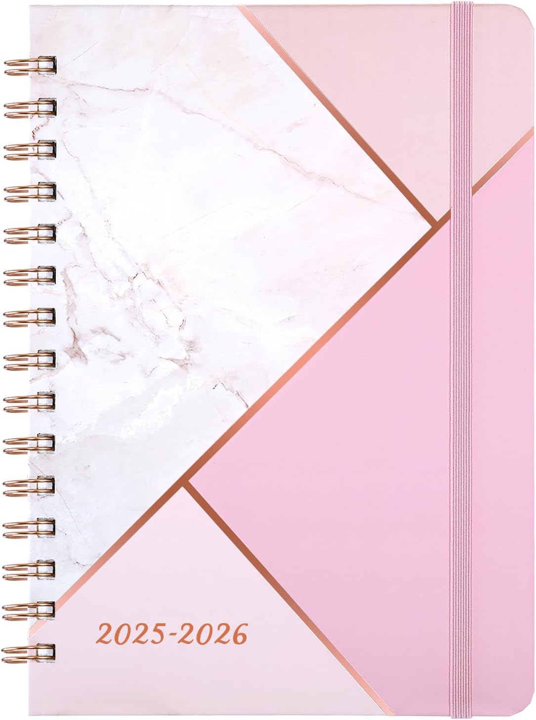 Academic Diary 2025-2026 - Diary 2025-2026 A5 Week to View, 2025-2026 Diary from August 2025 to July 2026, Hardcover with Inner Pocket, 21.5 x 15.5 cm, Pink
