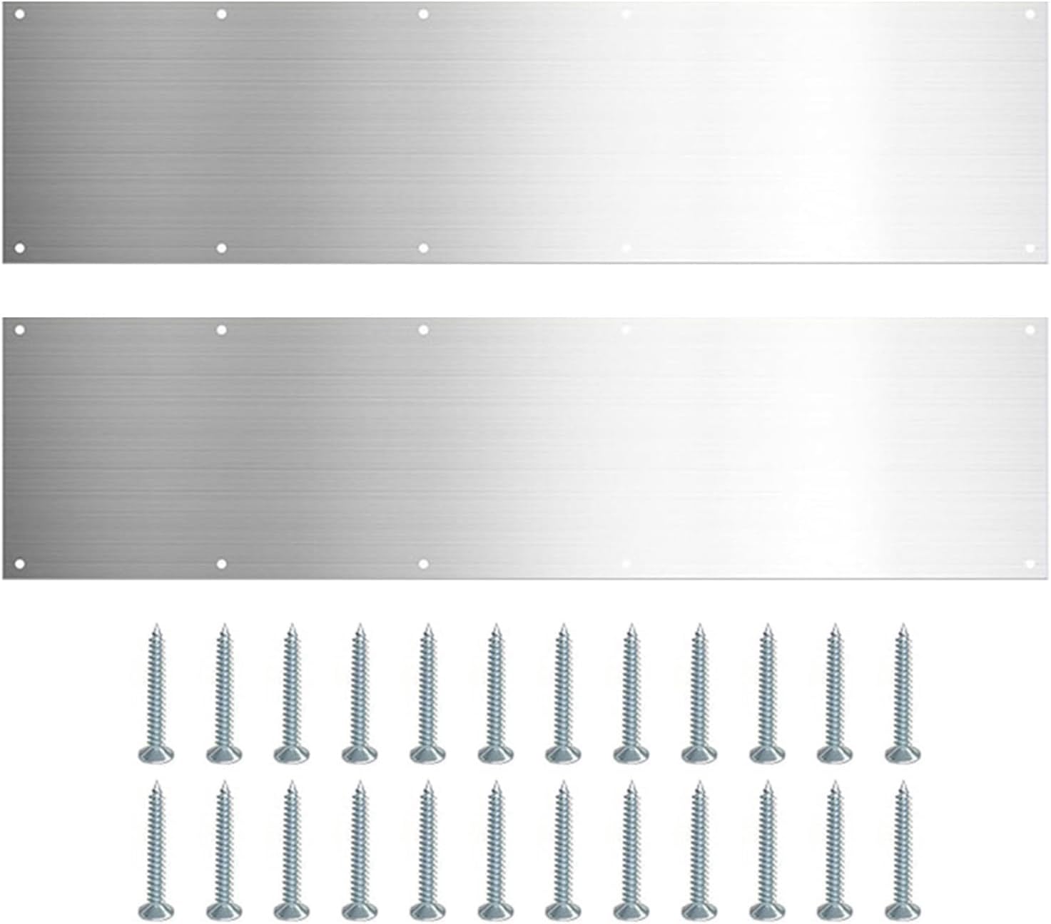 2 Stainless Steel Kick Plate, Stainless Steel Kickplate Door Protection, Kickplates for Exterior Doors, Metal Kick Plate, Door Kick Plate Kick Plates for Exterior Doors