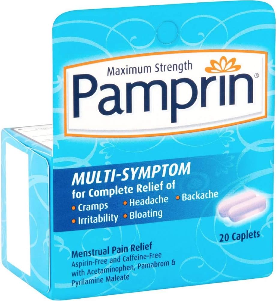 Pamprin Menstrual Pain Relief Multi Symptom -- 20 Capsules