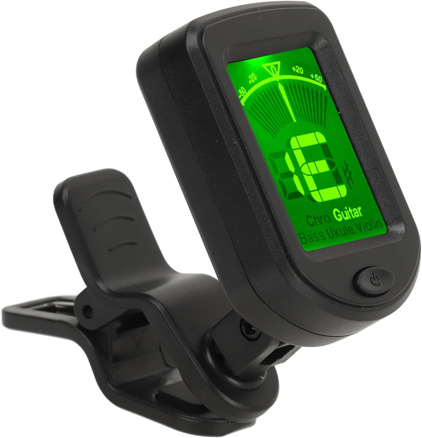Clip On Tuner, Precise Display Electronic Tuner Easy for Performance (Guitar Ukulele Violin)