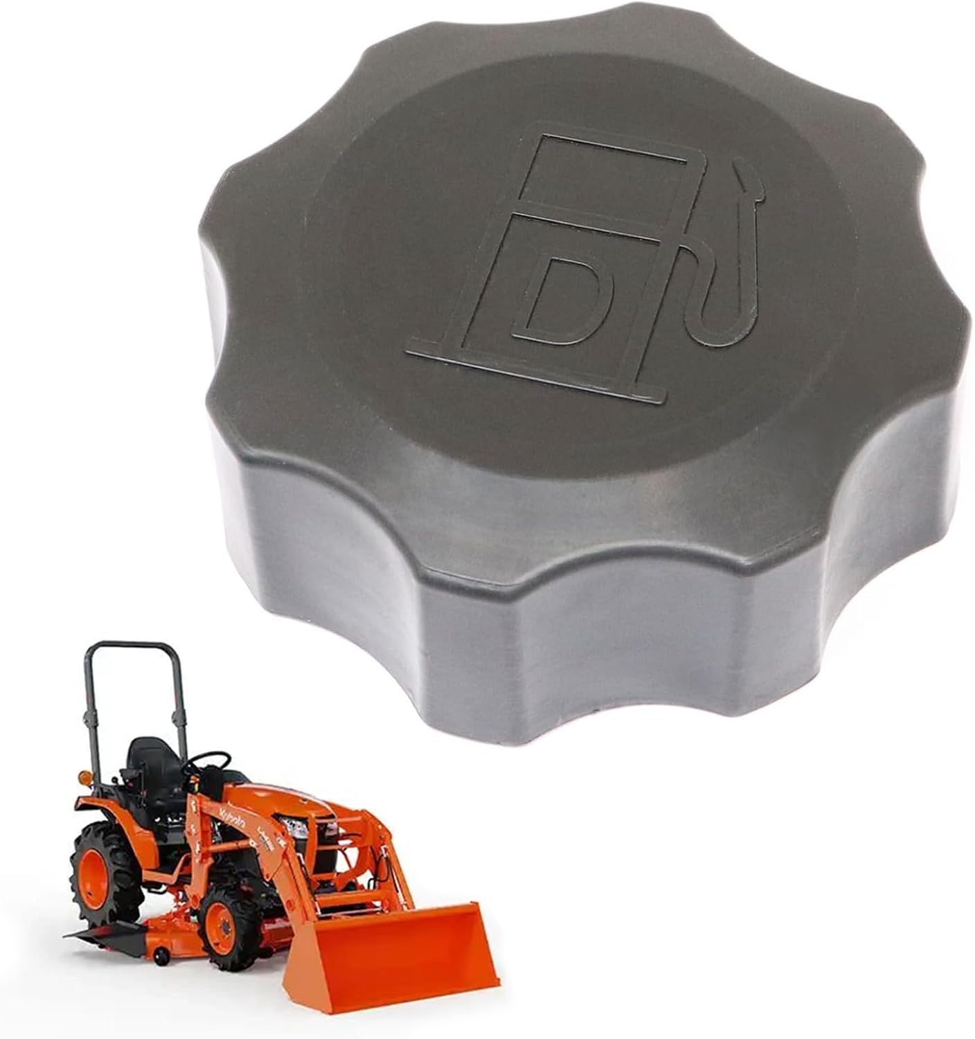 XQSMWF Fuel Cap Compatible With Kubota Tractor Models B2301 B2601 L4600 B2301HSD B2601HSD L4600DT L4600H L4600F # TC402-42022 TC40242022