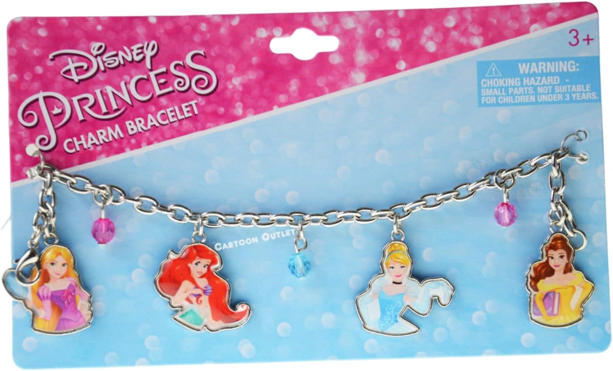 UPD Girls Princess Beaded Charm Bracelet
